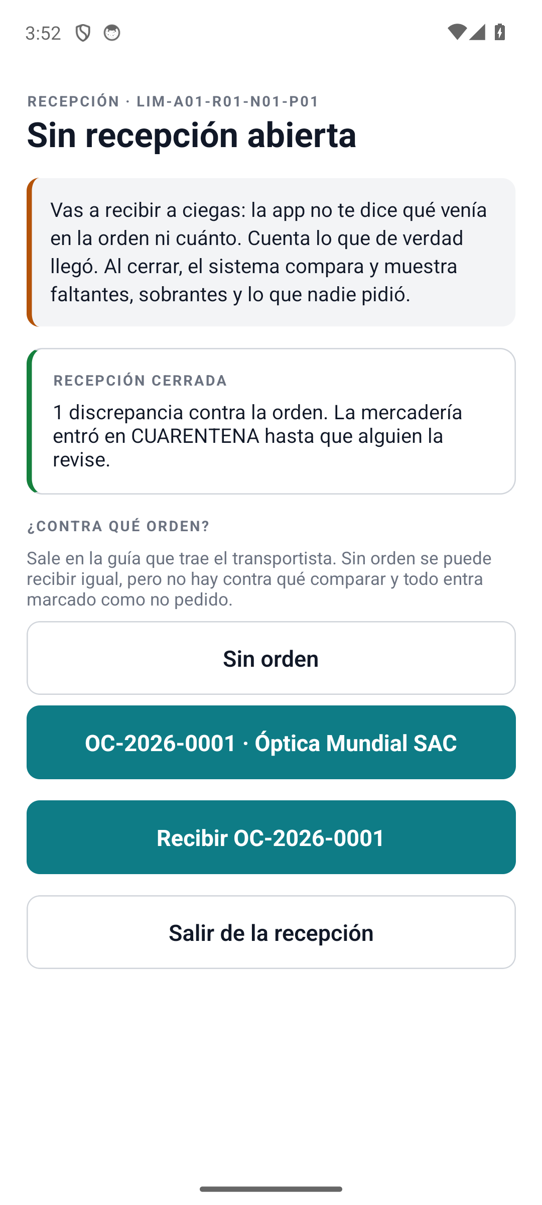 Resultado de la conciliación
